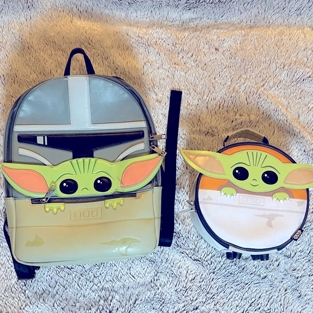 Baby Yoda Backpack and Matching Lunch Bag